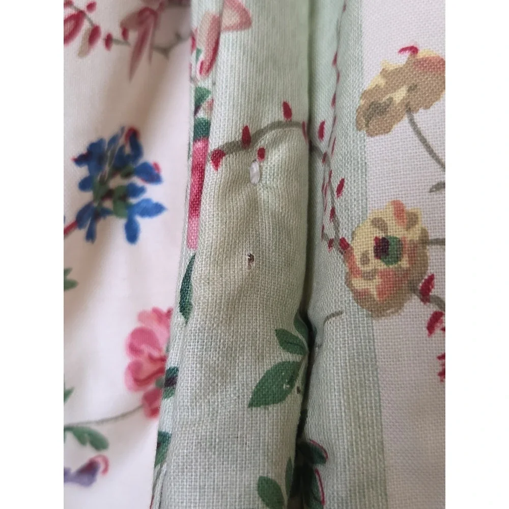 CHELSEA BOUQUET Floral Stripe Estate Drapes Valances Custom Design Archives 1987